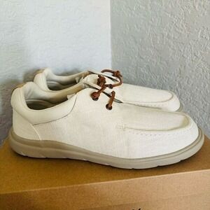 SPERRY TOP-SIDER Men's Captains Moc Toe Hemp Boat‎  Shoe, Size 11.5, Ivory, NWT